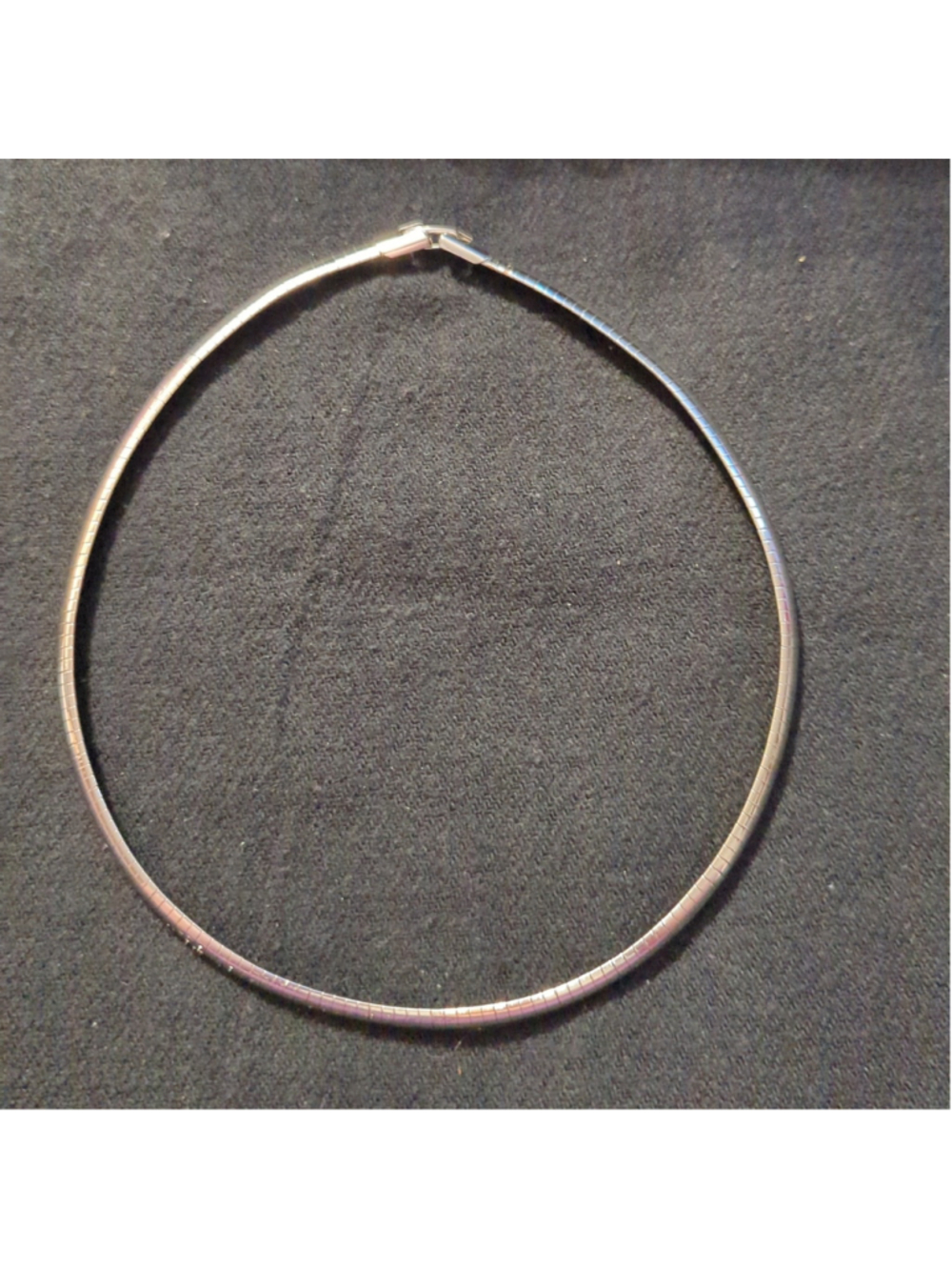 Vintage Silver Tone Collar Choker Statement Necklace